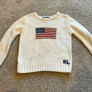 Polo Ralph Lauren cotton sweater classic USA American flag